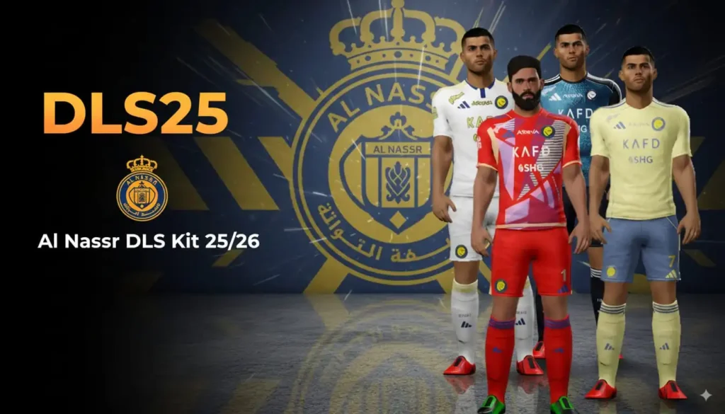 Al Nassr DLS Kit 25/26 – DLS Kit for Dream League Soccer 25