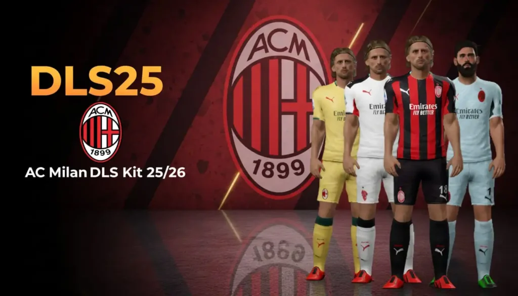 AC Milan DLS Kit 25/26 – DLS Kit for Dream League Soccer 25
